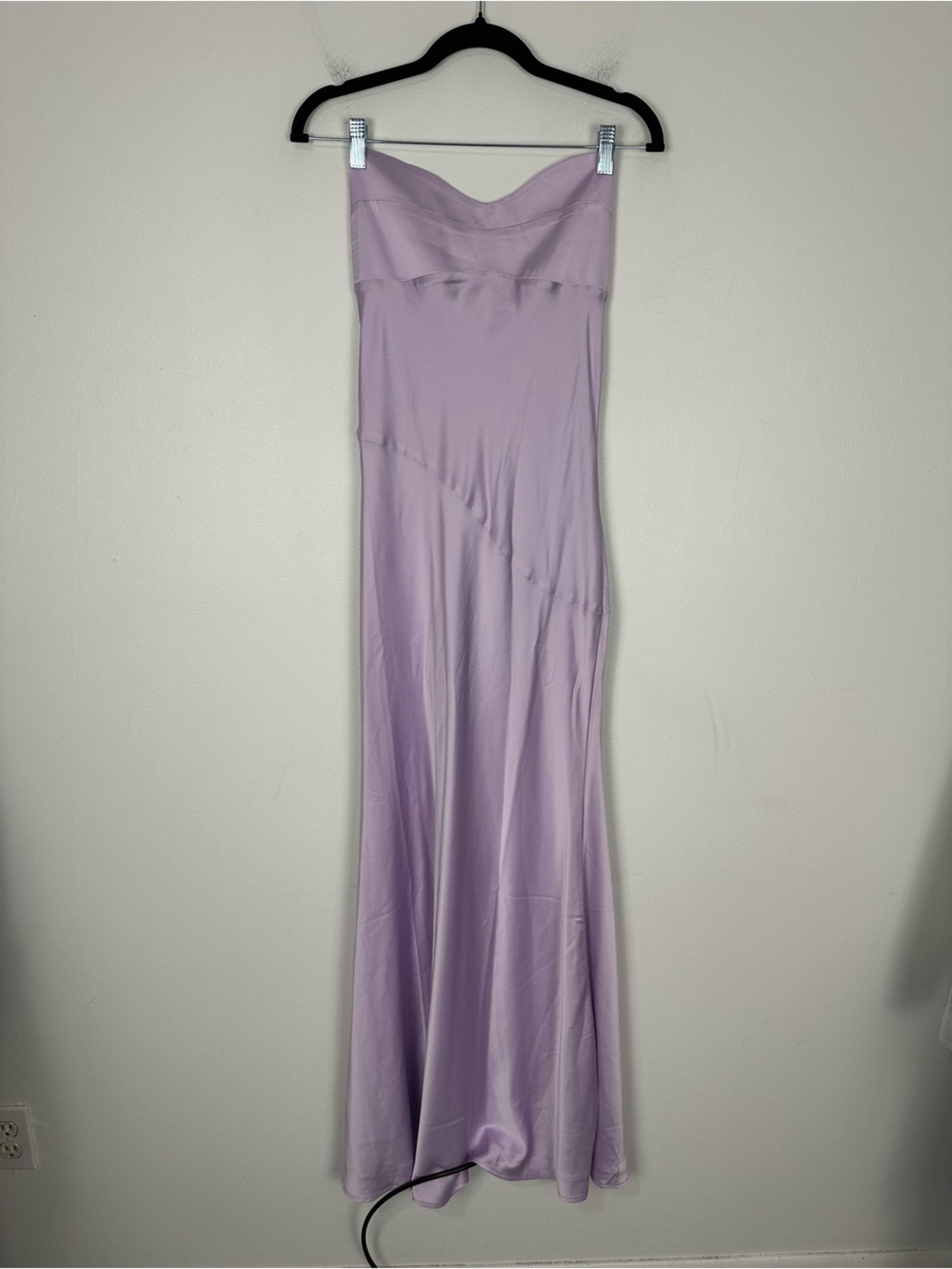 Hntr The Label Lilac Satin Strapless Hugo Gown Women’s Sz S NWT - Picture 2 of 9